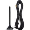 Kaunosta Dual Band WiFi 2.4GHz 5.8GHz 3dBi Magnetic Base Handheld SMA Male Antenna with 3M RG174 Cable(2 Pack) for WiFi Router IP Security Camera Wireless Mini PCI Express PCIE Network Card Adapter view 1