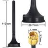 Kaunosta Dual Band WiFi 2.4GHz 5.8GHz 3dBi Magnetic Base Handheld SMA Male Antenna with 3M RG174 Cable(2 Pack) for WiFi Router IP Security Camera Wireless Mini PCI Express PCIE Network Card Adapter view 3