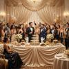 10ft15ft Champagne Backdrop Curtain for Wedding Parties, 2 Panels Wrinkle Free 15 FT Long Polyester Photo Backdrop Drapes Back Drop Cloth for Birthday Photography Background view 2