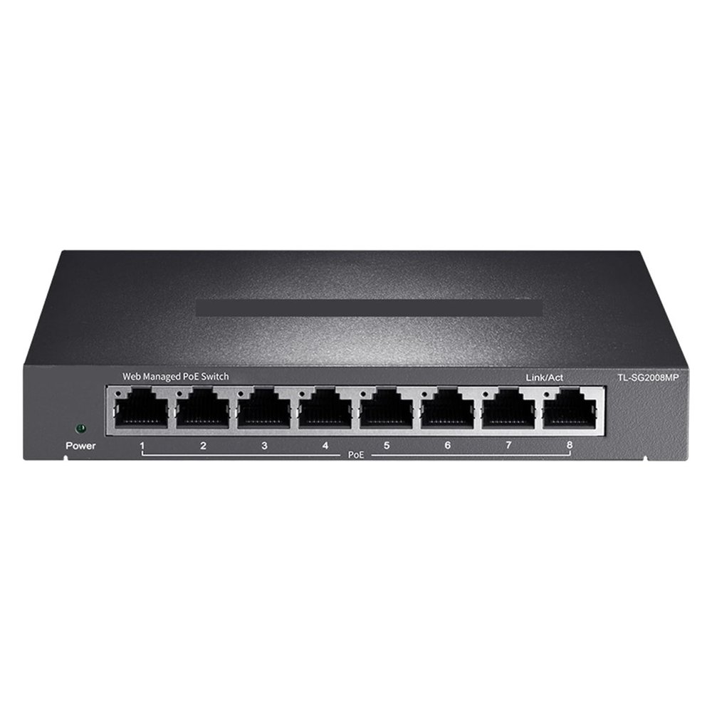 BAISULI Business Ethernet switches 8-Port Gigabit PoE Switch with 8 10/100/1000Base-T RJ45 Ports, IEEE 802.3af/at, 67W Max Power TL-SG2008MP(with U.S Insert Head)