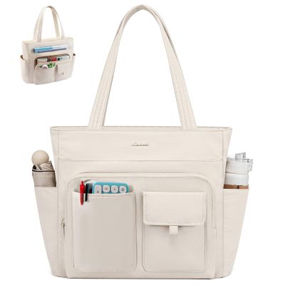 LOVEVOOK Laptop Bag for Women 15.6 Inch,Multi-pocket Teacher Tote Nurse Bag Work Tote Bag Computer Bags,Utility Large Purse Handbags with Laptop Compartments for Daily,College,Travel,Business,Office