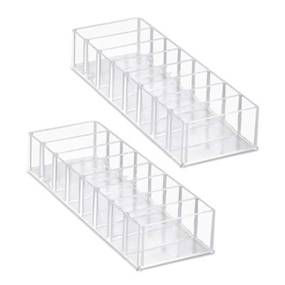 Angoily 2pcs Multi-Function Cable Organizer Box Cord Storage Case Dividers for Easy Charging Office