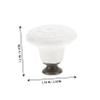 Angoily Fine Craftsmanship Ceramic Knobs Safe Material Easy to Use Install Suitable for Cabinets Dressers view 2