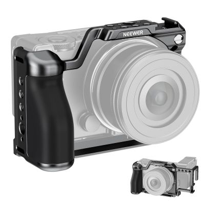 NEEWER Cage for fp/fp L, Metal Camera Cage with EVF-11 Support, 1/4" & 3/8" Threads, Arca Type Quick Release Plate, Ergonomic Silicone Grip Compatible with Sigma fp fpL DJI RS 4 Pro Gimbal, CA132