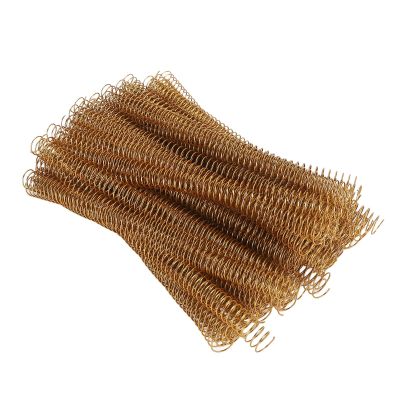 Baxnore 100PCS Binding Coil, Binding Spiral Sheet Coil, Spiral Binding Machine, Heavy Duty Binding Coils, Plastic Binding Coils for Office Documents (Gold)