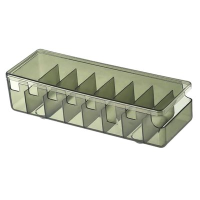 Angoily Cable Management Box Slots Cord Organizer High Transparency Storage for Cables and Chargers Durable As Material Versatile Use for Office and Home with Lid for Dust Protection