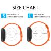 3 PACK Sport Band Compatible with Fitbit Sense 2 / Versa 4, Classic Soft Straps for Fitbit Sense / Versa 3 Smart Watch (Small, Turmeric/Orange/Coral Red) view 3