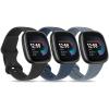 3 PACK Sport Band Compatible with Fitbit Sense 2 / Versa 4, Classic Soft Straps for Fitbit Sense / Versa 3 Smart Watch (Small,Abyss Blue/Blue Gray/Black) view 1