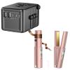 URJD Universal Travel Adapter and Portable Titanium Cordless Hair Straightener for International Travel view 1