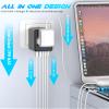 URJD Universal Travel Adapter and Portable Titanium Cordless Hair Straightener for International Travel view 2