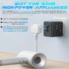 URJD Universal Travel Adapter and Portable Titanium Cordless Hair Straightener for International Travel view 4