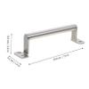 ARTIBETTER Stainless Steel Drawer Pulls Medium Round Handles for Cabinets Dressers and Wardrobes Ergonomic Design for Easy Use and Sturdy Cabinet Hardware view 2