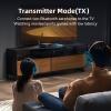 MOREGAX M12 Pro Pre Bluetooth 5.2 Transmitter Receiver for TV,Home Stereo,BT Headset,Low Latency HD Bluetooth Audio Decoder Adapter with Display,RCA,AUX,Coaxial,Optical Inputs/Outputs (M12 Pro 2Mics) view 4