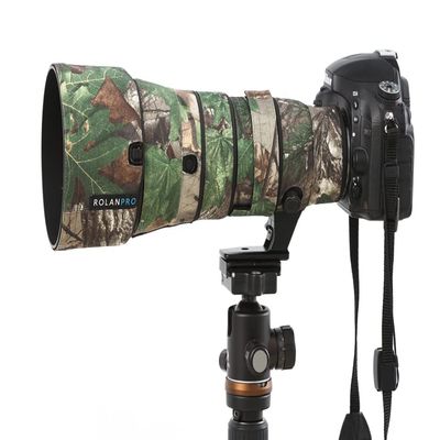 ROLANPRO Rainproof Lens Cover for Nikon AF-S 500mm F5.6E PF ED VR Rain Cover - Durable and Versatile Lens Protection Case Sleeve #16 Jungle Camo Waterproof