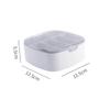 Angoily 6grids Cable Organizer Box with Compartments Dustproof Data Cable Storage for Earphones Chargers USB Wires Tidy Cord Management for view 2