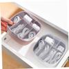Angoily 6grids Cable Organizer Box with Compartments Dustproof Data Cable Storage for Earphones Chargers USB Wires Tidy Cord Management for view 3
