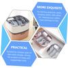Angoily 6grids Cable Organizer Box with Compartments Dustproof Data Cable Storage for Earphones Chargers USB Wires Tidy Cord Management for view 4
