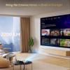 Ultra HD 4K Google TV Projector, HDR10+ 2200 ANSI High-Bright Home Theater Projector - ToF CMOS AutoFocus, WiFi6 Bluetooth, 30W Speaker Dolby Audio, Shorter Throw NFC HDMI USB for Outdoor Movie Night view 2