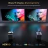 Ultra HD 4K Google TV Projector, HDR10+ 2200 ANSI High-Bright Home Theater Projector - ToF CMOS AutoFocus, WiFi6 Bluetooth, 30W Speaker Dolby Audio, Shorter Throw NFC HDMI USB for Outdoor Movie Night view 4
