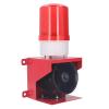 ANKROYU Industrial Siren Alarm, Aluminum Alloy Strobe 115dB Sound Light Alarm, Waterproof Emergency Strobe Warn Light for Mine Construction Site (US Plug 110V) view 1