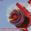 ANKROYU Industrial Siren Alarm, Aluminum Alloy Strobe 115dB Sound Light Alarm, Waterproof Emergency Strobe Warn Light for Mine Construction Site (US Plug 110V) view 2