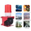 ANKROYU Industrial Siren Alarm, Aluminum Alloy Strobe 115dB Sound Light Alarm, Waterproof Emergency Strobe Warn Light for Mine Construction Site (US Plug 110V) view 4