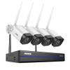 ANNKE Security Camera System, 4pcs Wireless 3MP IP Cameras with 10CH 5MP NVR for Home Security Outdoors, Motion Detection, Two-Way Audio, 100ft Night Vision, Compatible with Alexa, NO HDD view 1