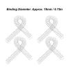 Baxnore 100PCS Binding Coil, Binding Spiral Sheet Coil, Spiral Binding Machine, Heavy Duty Binding Coils, Plastic Binding Coils for Office Documents (Silver) view 2