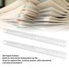 Baxnore 100PCS Binding Coil, Binding Spiral Sheet Coil, Spiral Binding Machine, Heavy Duty Binding Coils, Plastic Binding Coils for Office Documents (Silver) view 4