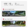 12 Inch Car Dvr Dash Cam 4K+1080P Dual Lens Drive Stream Rear View Mirror IPS Touch Screen Video Recorder Camera(Front Rear-G-S,32G1) view 4