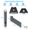 Koroao 360Adjustable Starlink Short Wall Mount,Compatible with Starlink Gen 3/Mini Pole Mounting Kit Accessories,for Pole,Roof, Wall Mount Internet Kit Satellite (Grey) view 3