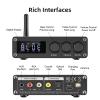 MOREGAX M12 Pro Pre Bluetooth 5.2 Transmitter Receiver for TV, Home Stereo, BT Headset, Low Latency HD Bluetooth Audio Decoder Adapter with Display, RCA, 3.5mm AUX, Coaxial, Optical Inputs/Outputs view 2