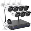 ANNKE Security Camera System, 8pcs Wireless 3MP IP Cameras with 10CH 5MP NVR for Home Security Outdoors, Motion Detection, Two-Way Audio, 100ft Night Vision, Compatible with Alexa, NO HDD view 1