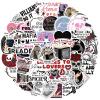 50Pcs Dark Romance Book Stickers for Kindle, Romance Bookish Sticker Pack for Readers Adult Spicy Booktok Vinyl Decals for Laptop Ebook Reader Water Bottle Girls (Black) view 1