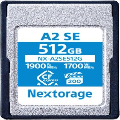 Nextorage Japan Cfexpress 4.0 Type A 512GB Memory Card VPG200 Max. Read 1900MB/s Max. Write 1700MB/s NX-A2SE512G