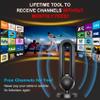 TV Antenna Indoor for Local Channels: Bunobry Portable Long Range 360 Reception Digital HDTV Antenna - Strong Magnetic Base Support 4K 1080P VHF UHF with Smart Switch Signal Amplifier view 2