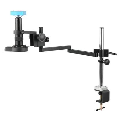 Microscope 55Mp 4K Set Microscope Camera 180X C Mount Lens Articulating Rotatable Arm Desktop Clamp Stand