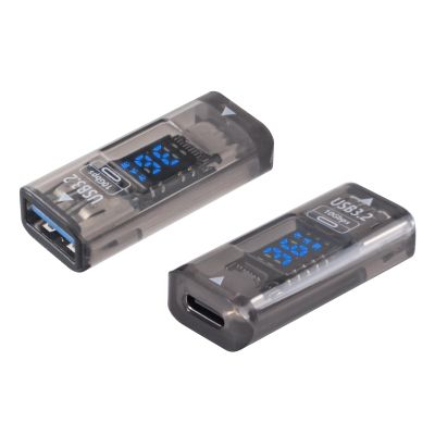 Poyiccot USB C Female to USB Female Adapter, Type C to Type A Adapter 3.2 with LED Digital Display, 10Gbps Data Sync & Charging Converter Compatible with iPhone, Galaxy, Laptop, 2-Pack