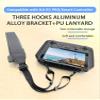 Aluminum Alloy Bracket + PU Lanyard for DJI RC PRO/Smart Controller, Switchable Single & Double Buttons (Bracket+Lanyard) view 2