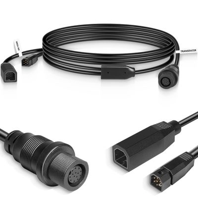 yourour Replacement for Humminbird 720107-1, 9 M360 2DDI Y - MEGA 360 & 2D/MDI Y Cable, Transducer Extension Cable Compatible with MEGA 360 Transducer and Helix 8,9,10,12,15 Series Fish Finders