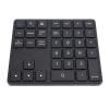 Heayzoki BT Number Pad, USB C Rechargeable 2.4G Numeric Keypad, External 35 Keys Keyboard with Receiver, for Smartphones, Laptops, Desktops, Tablets (Black) view 1