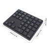 Heayzoki BT Number Pad, USB C Rechargeable 2.4G Numeric Keypad, External 35 Keys Keyboard with Receiver, for Smartphones, Laptops, Desktops, Tablets (Black) view 4