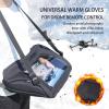 XBERSTAR Drone Warm Gloves for DJI Mini/Mini 2/Mini 3/AIR 2/AIR 3/Mavic 2/Mavic 3 Pro Drone Remote Control Warm Thermal Gloves Windproof Cold-Proof Outdoor Aerial Photography Accessory, Black, Drone view 4