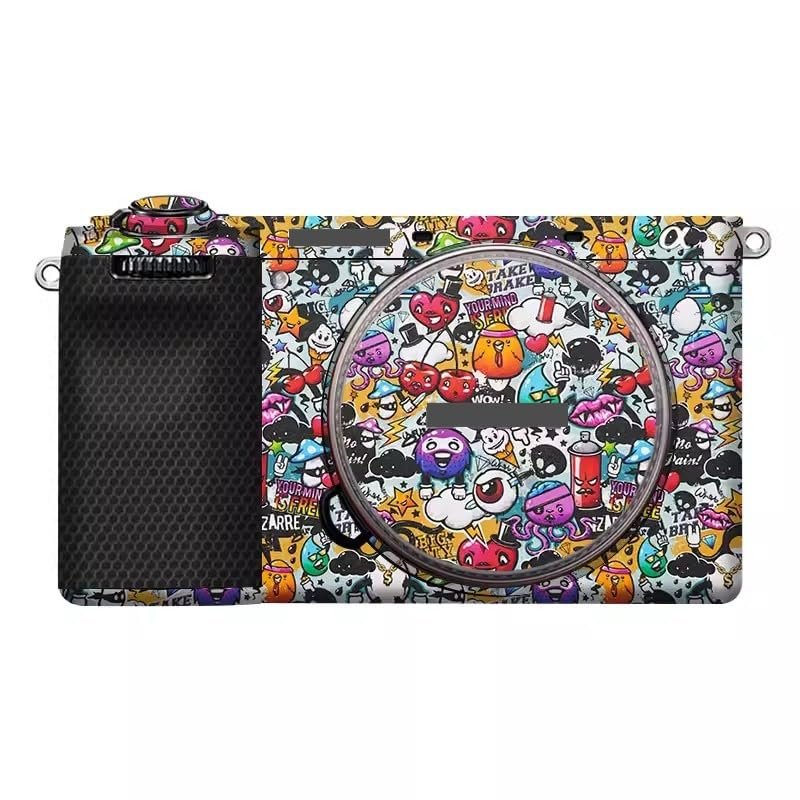 Alpha 6700 Camera Body Sticker Protective Skin Vinyl Film Decals Accessories for Sony A6700 (Graffiti White)