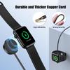 Critin Watch Charger for A-pple Watch, Suitable for A-pple W-atch Charging Cable Charger, Compatible with A-pple Series 9/8/7/6/5/Ultra/SE, Magnetic, USB Interface, 1m Data Cable -Black view 4