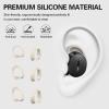 [3 Pairs] Ear Tips Covers for Bose New QuietComfort Earbuds (2024), Silicone Sport Ear Hook Cover Accessories for Bose New QC Earbuds, Anti-Slip Replacement Eartip Fit Kit (S,M,L) (Off White) view 3