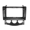Car Front Side Air Outlet Vent Frame Trim Compatib 9 Inch Canbus Box Decoder Android Audio Dash Fitting Panel Kit Car Radio DVD Player Fascias Frame/Fit for Nissan 370Z 2009-2012 ABS Silver Car Stere view 1