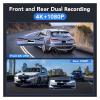 10.26 Dash Cam 4K 3840 * 2160P Car Dvr Carplay Compatible for Android Auto Stream Rearview Mirror Dashcam Camera Drive Recorder(C4,32GB) view 3