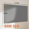 GSKFXJ Portable Projector Movies Screen HD 16:9, 60" 110" 120" Foldable Projection Screen Anti-Light Home Cinema Movie Screen, Wrinkle Free(84inch) view 3