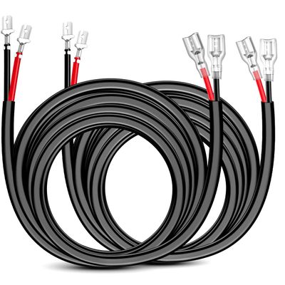 Edinstry 2PCS 16 AWG 10 Feet Wiring Harness Extension Kit Driving Fog Light Boat Lighting for LED Work Light Bar Led Pods Off Road Lights
